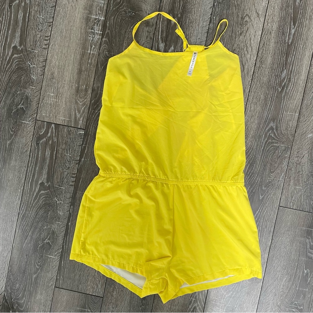 Fabletics Yellow Neema Romper Size Xl - image 3